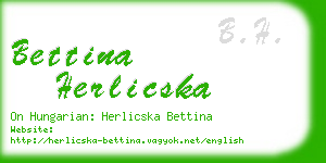 bettina herlicska business card